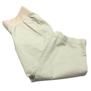 Old Navy‎ Maternity Capri Shorts Womens Size 6 Khaki Stretch Band